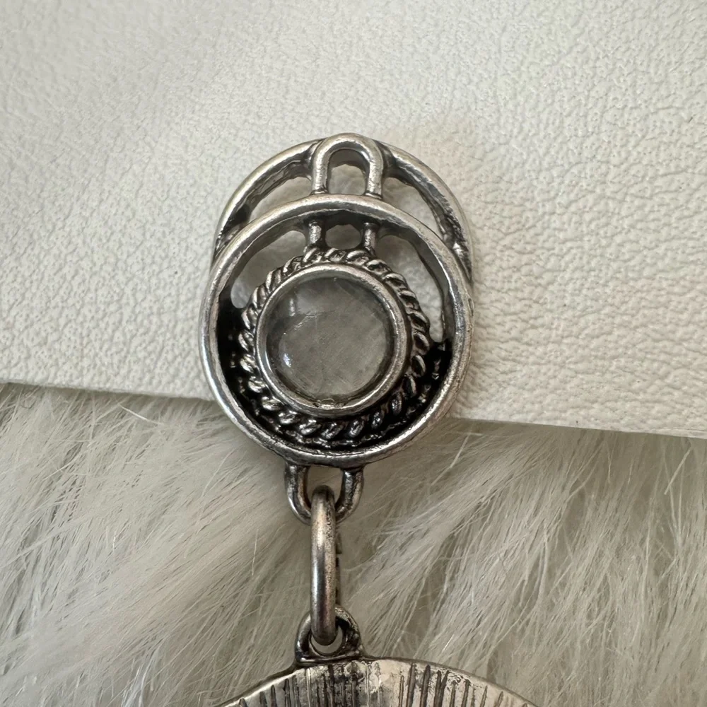 Free People Back To Brooklyn Dangle Silver Tone Boho Earrings - Picture 7 of 12